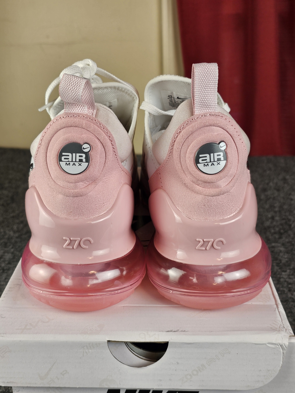 Nike Air Max 270 Women’s Sneakers - White & Pink - Picture 13 of 15